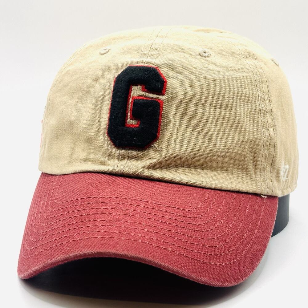 Men's '47 Khaki Georgia Bulldogs Vault Clean Up Adjustable Hat SnapBack UGA